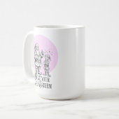 Boost your elf esteem funny santa elf pun mug コーヒーマグカップ (正面左)