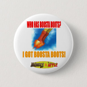 BOOSTAのブーツ! ボタン 缶バッジ