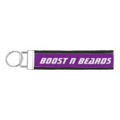 BoostNBeardsのキーホルダーPURP2 リストバンドキーホルダー (鍵左)
