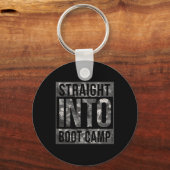 Boot Camp Basic Training Shirt For New Military Re キーホルダー (正面)