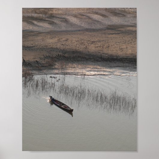 Boot Myanmar Beach Wall Art & Décor Design ポスター (正面)