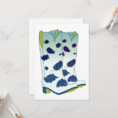 Boot Scoot Blank Card (Blue/Green) カード (正面/裏面インサイチュ)