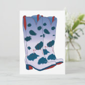 Boot Scoot Greeting Card (Blue) カード (スタンド正面)