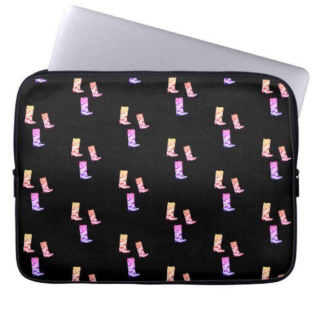 Boot Scoot Laptop Sleeve (Black) ラップトップスリーブ (正面)