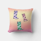 Boot Scoot Throw Pillow クッション (正面)