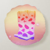Boot Scoot Throw Pillow (Pink) ラウンドクッション (裏面)
