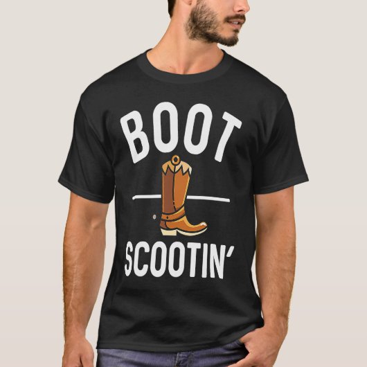 Boot Scootin'  Country Music Yeehaw Tシャツ (正面)