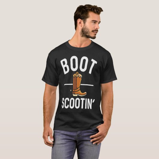 Boot Scootin' Country Music Yeehaw Tシャツ (正面フル)