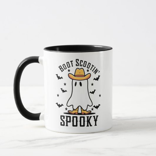 Boot Scootin Spooky, Cute Spooky, Halloween Gift, マグカップ (左)