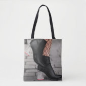 Booted & Bold Ankle Boot Tote Bag トートバッグ (正面)