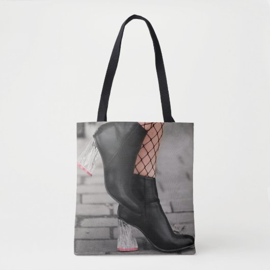 Booted & Bold Ankle Boot Tote Bag トートバッグ (正面)