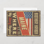 Boothbay Harbor Maine ポストカード (正面/裏面)