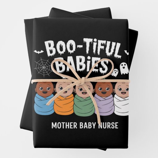 Bootiful Babies 母乳育児看護師 ハロウィン ラッピングペーパーシート (インサイチュ)
