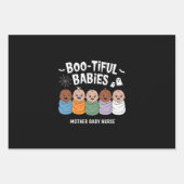 Bootiful Babies 母乳育児看護師 ハロウィン ラッピングペーパーシート (正面)
