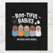 Bootiful Babies 母乳育児看護師 ハロウィン ワインラベル (シングルラベル)