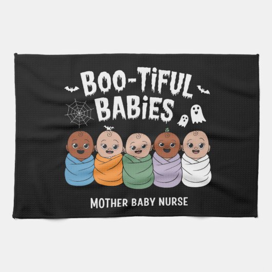 Bootiful Babies 産婦人科 Halloween  キッチンタオル (横)