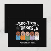 Bootiful Babies 産褥期 母乳育児 ハロウィン ポストカード (正面/裏面)