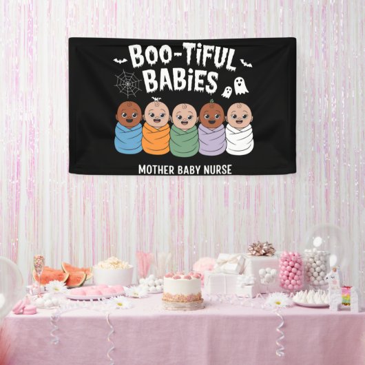 Bootiful Babies 産褥期 母乳育児 ハロウィン 横断幕 (パーティー)