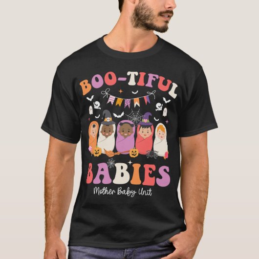 Bootiful Babies Mother Baby Unit Nurse Halloween Tシャツ (正面)