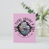 "Bootiful Inside & Out"ハロウィーン幽霊かわいい女の子 ポストカード (スタンド正面)