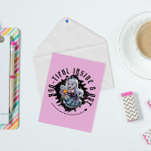 "Bootiful Inside & Out"ハロウィーン幽霊かわいい女の子 ポストカード