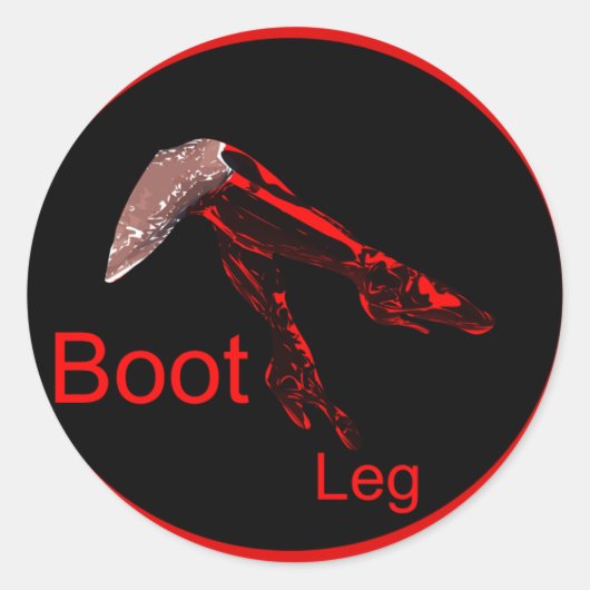 BootLegスタンプ ラウンドシール (正面)
