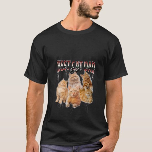 Bootleg Cat Foster Daddy最高の Ever Orangeキクールット Tシャツ (正面)