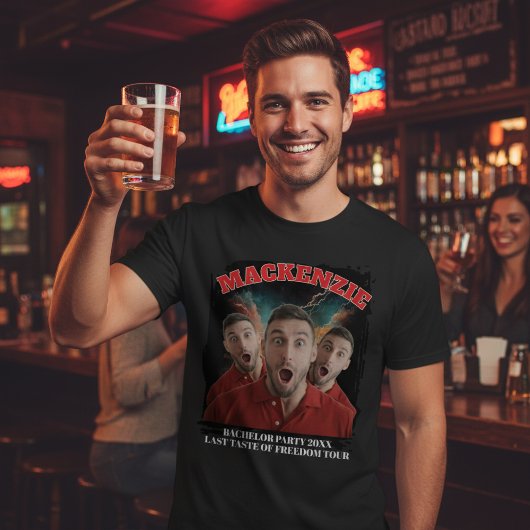 Bootleg Concert 3 Photo and Text Personalized Fun Tシャツ