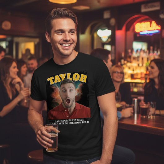 Bootleg Concert Photo and Text Personalized Fun Tシャツ