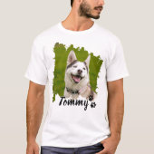 Bootleg Dog Pet Photo 90s Retro Family Collage  Tシャツ (正面)