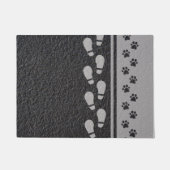 Bootprint及び足の玄関マット ドアマット (正面)