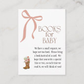Boots and Bows Baby Girl Books for Baby エンクロージャーカード (正面)
