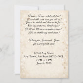 Boots and Bows Gender Reveal Invitation 招待状 (裏面)