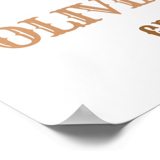 Boots and Bows Gender Reveal Welcome Sign ポスター (角)