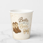 Boots and Bows Paper Cup 紙コップ (正面)