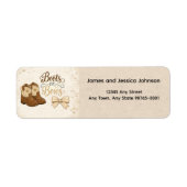 Boots and Bows Return Address Label ラベル (正面)