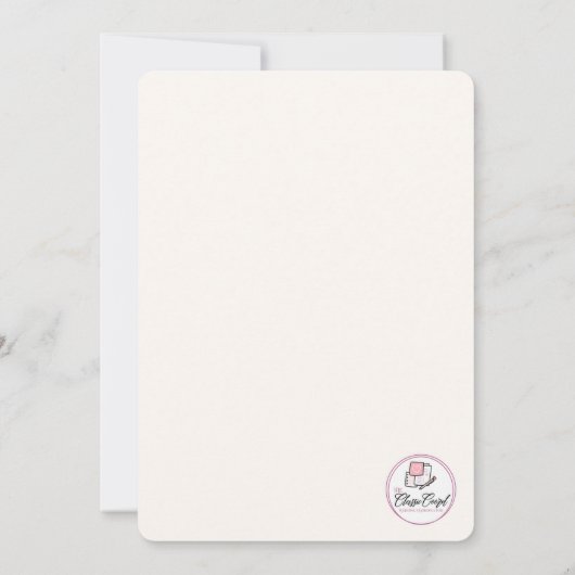 Boots and Bubbly Bridal Shower 招待状 (裏面)