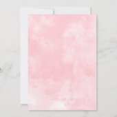 Boots and Bubbly Bridal Shower Coquette Pink Bow 招待状 (裏面)