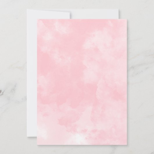 Boots and Bubbly Bridal Shower Coquette Pink Bow 招待状 (裏面)