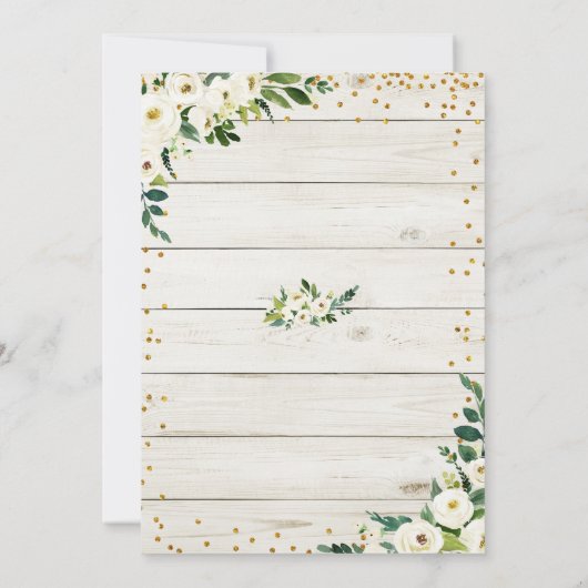 Boots and Bubbly Bridal Shower Invitation 招待状 (裏面)