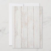 Boots and Bubbly Bridal Shower Sunflower Gold 招待状 (裏面)