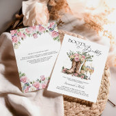 Boots and Bubbly Rustic Western Bridal Shower 招待状