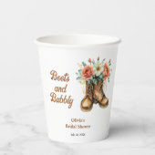 Boots and Bubbly Rustic Western Bridal Shower  紙コップ (裏面)