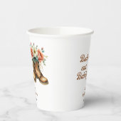 Boots and Bubbly Rustic Western Bridal Shower  紙コップ (左)