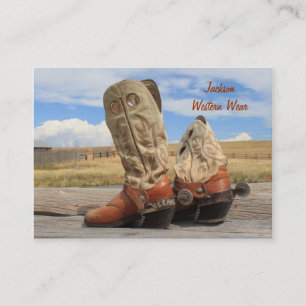Boots and Spurs Westernビジネスカード 名刺