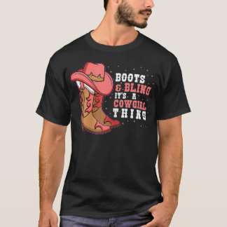 Boots  Bling Its A Cowgirl Thing  (2) Tシャツ