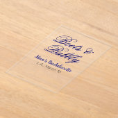 Boots & Bubble bachelorette party name purpleplace アクリル招待状 (レイダウン)