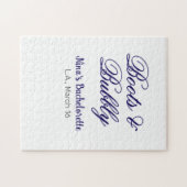 Boots & Bubble bachelorette party name purpleplace ジグソーパズル (横)