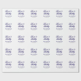 Boots & Bubble bachelorette party name purpleplace ラッピングペーパー