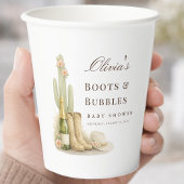 Boots & Bubbles Boho Chic Western Baby Shower 紙コップ